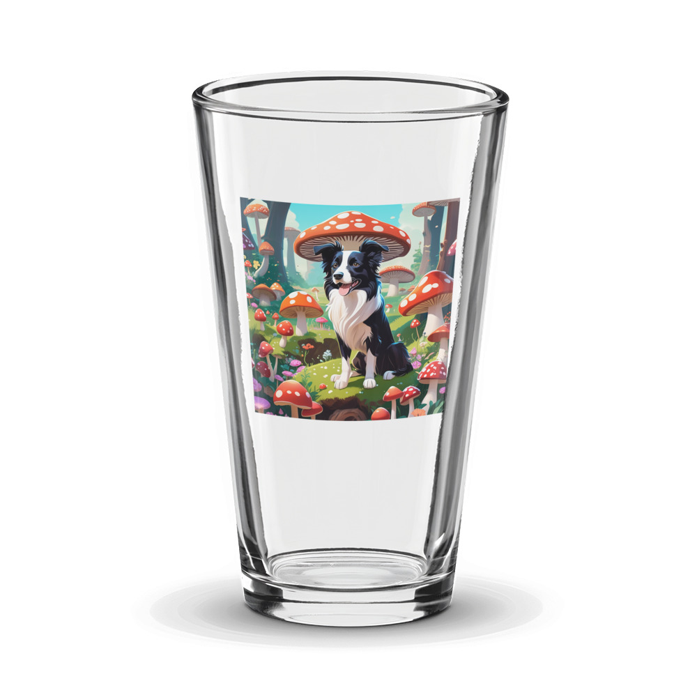 PugMug Custom Border Collie Glass Tumbler