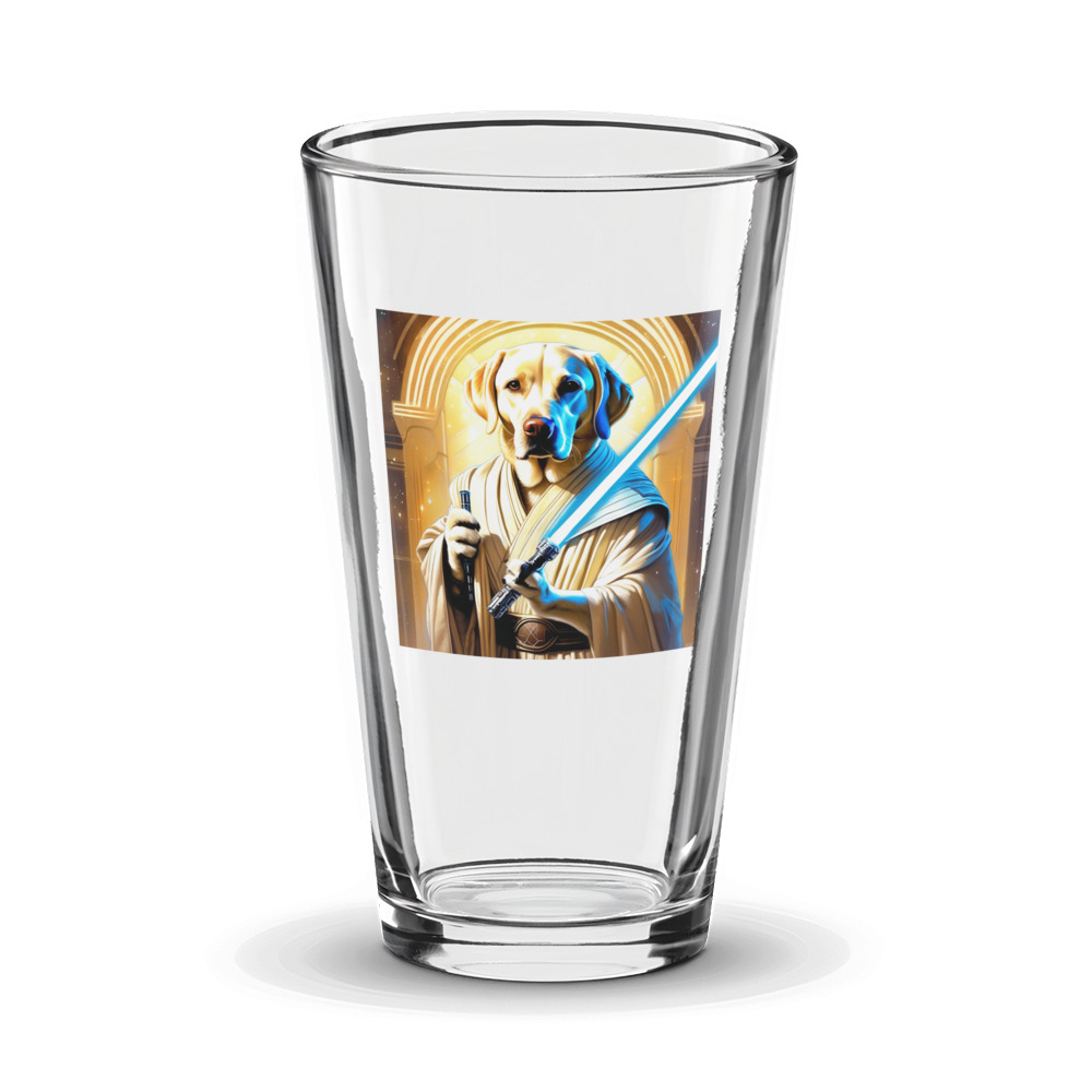 PugMug Custom White Labrador Retriever Glass Tumbler