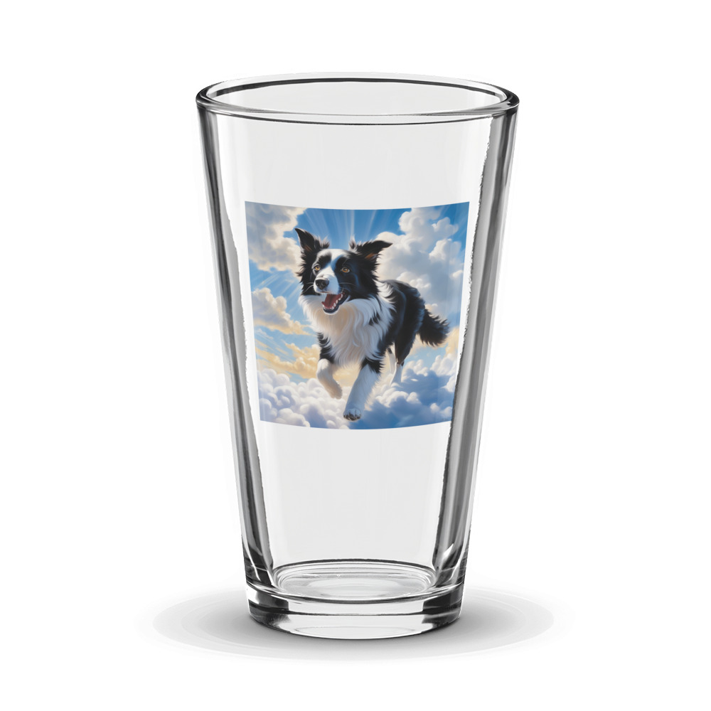 PugMug Custom Border Collie Glass Tumbler