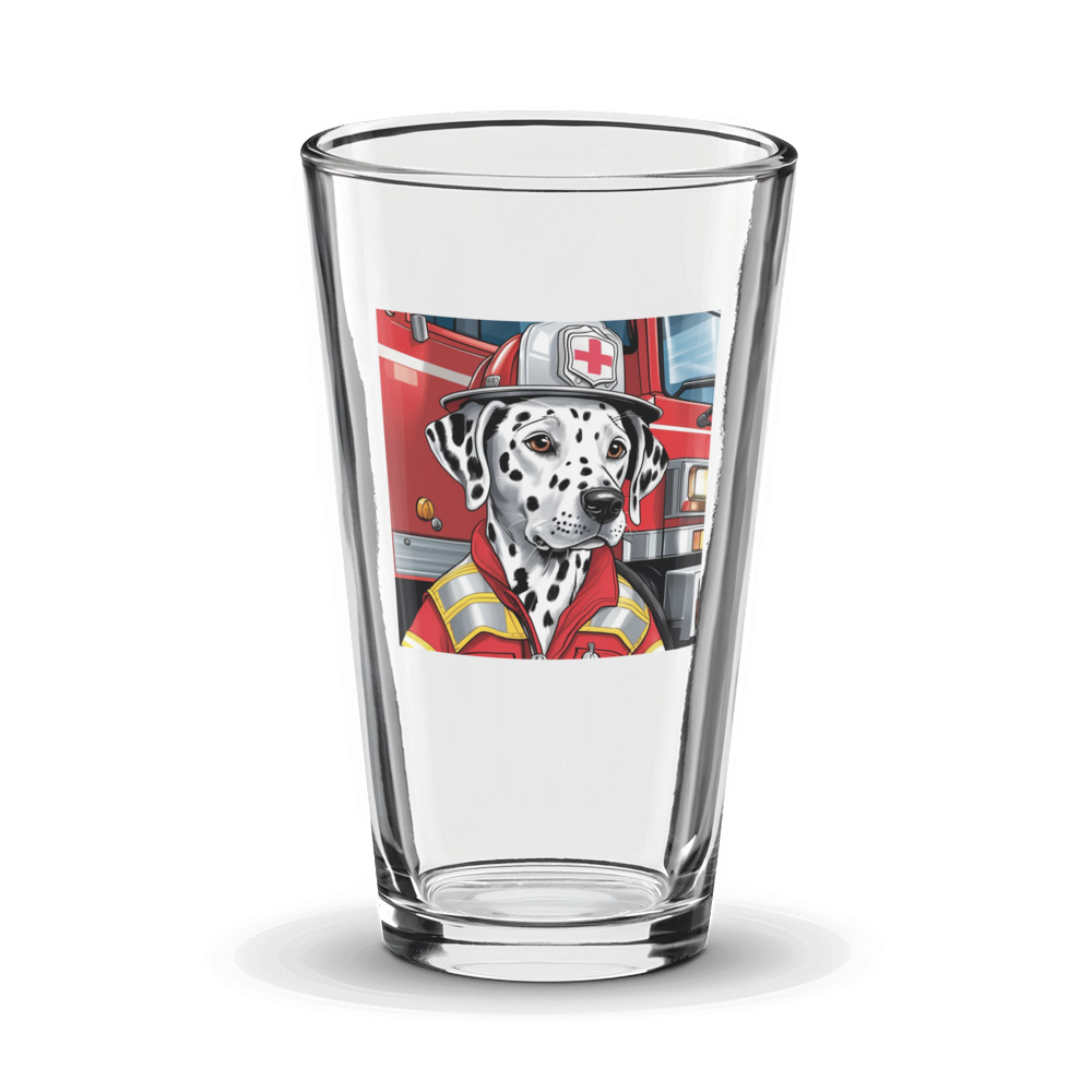 PugMug Custom Dalmatian Glass Tumbler