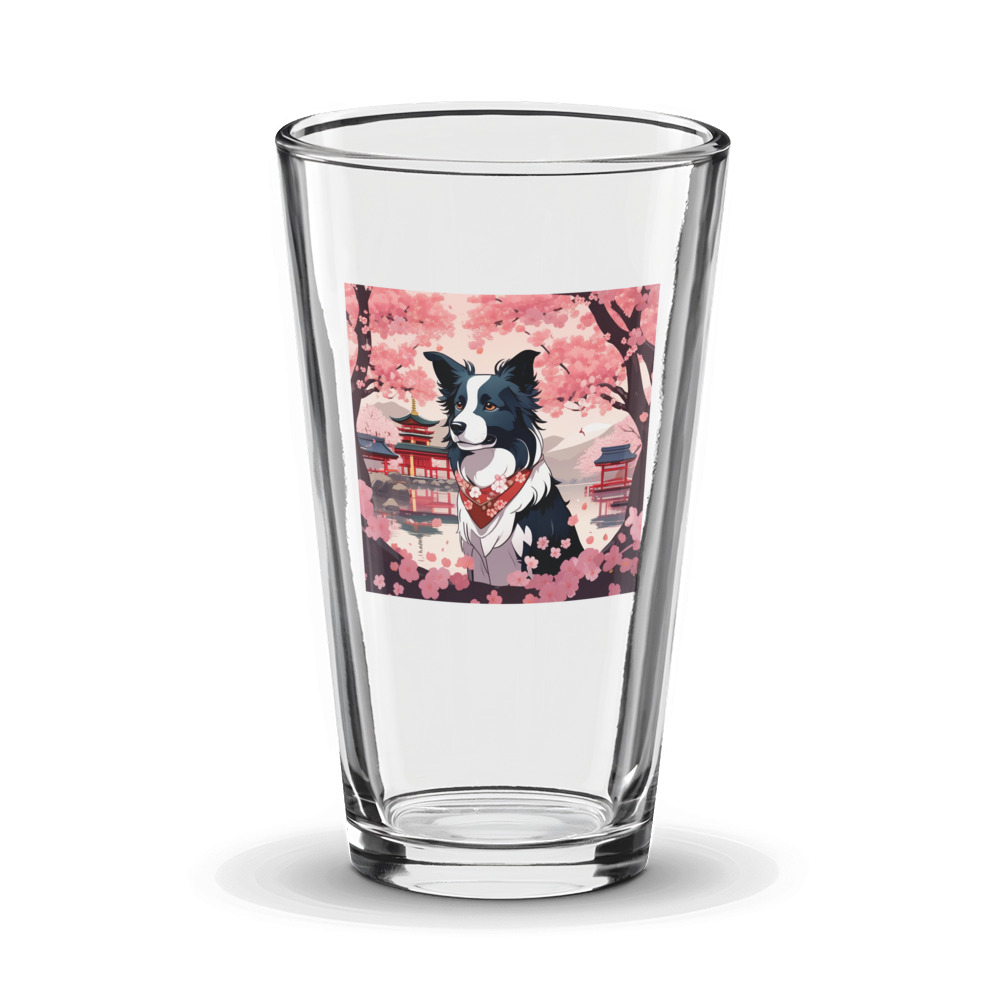 PugMug Custom Border Collie Glass Tumbler