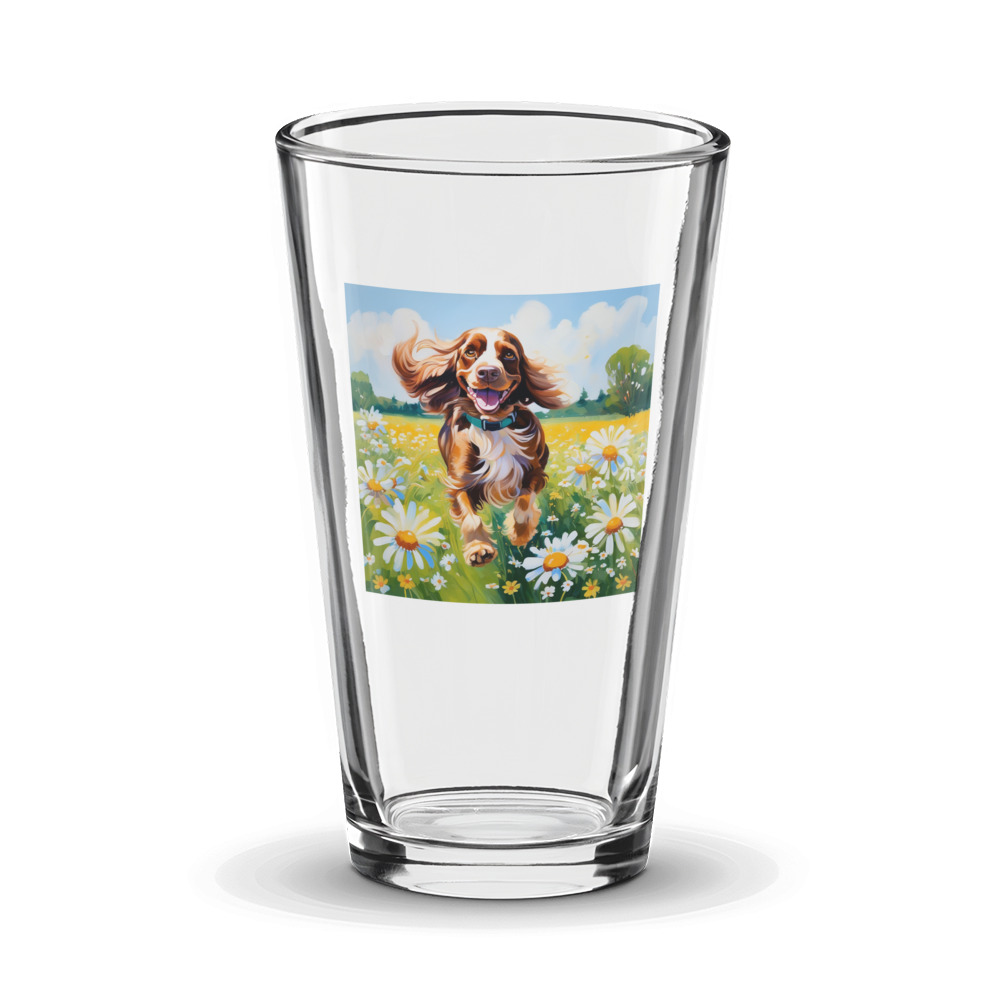PugMug Custom English Cocker Spaniel Glass Tumbler