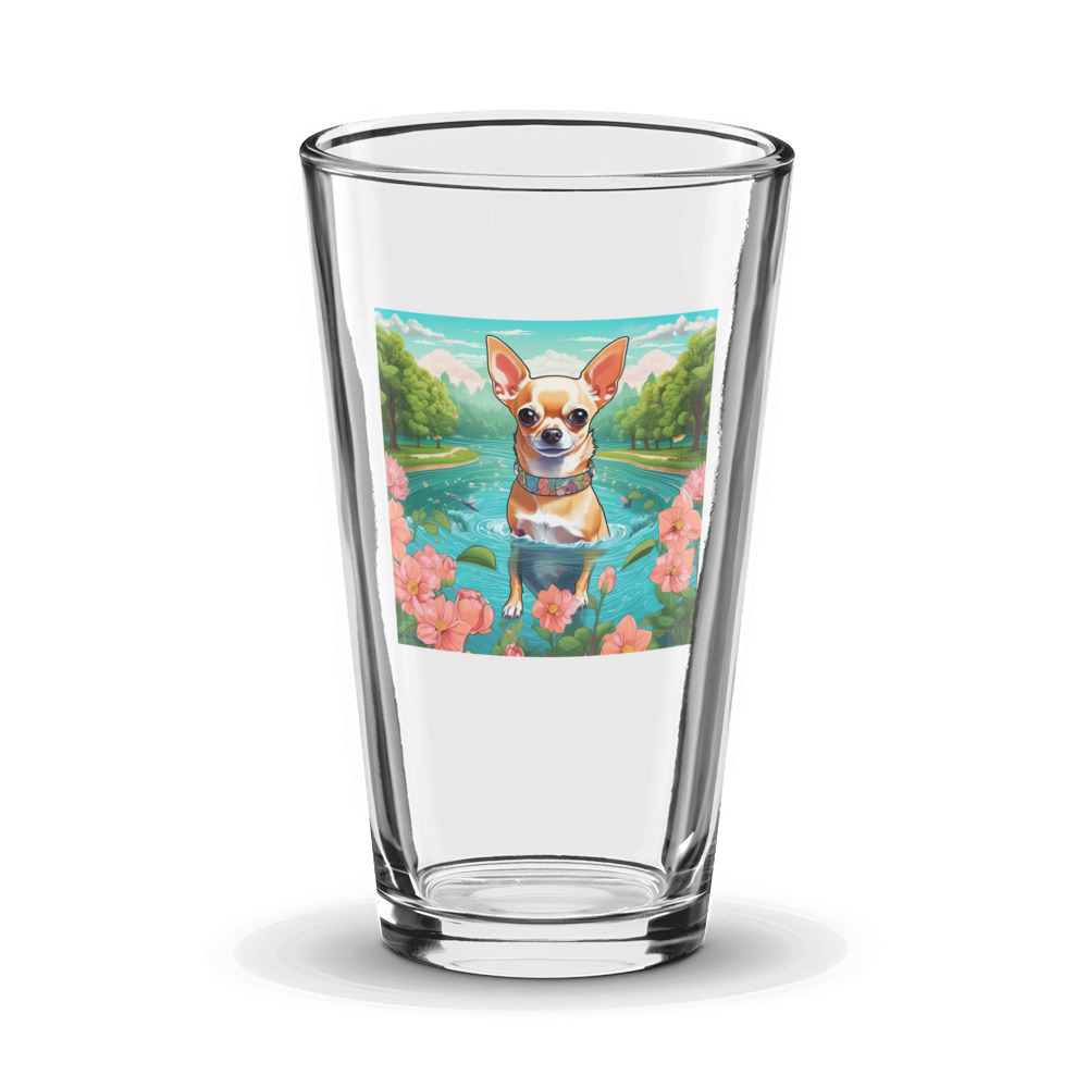 PugMug Custom Pet Glass Tumbler