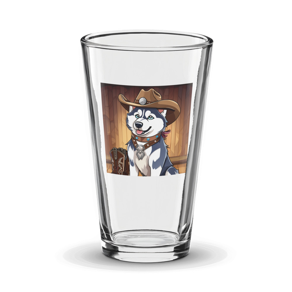 PugMug Custom Siberian Husky Glass Tumbler