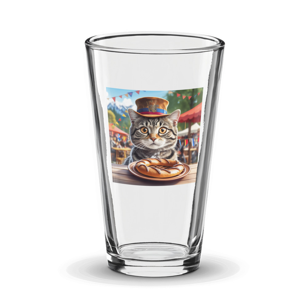 PugMug Custom Tabby Scottish Fold Cat Glass Tumbler