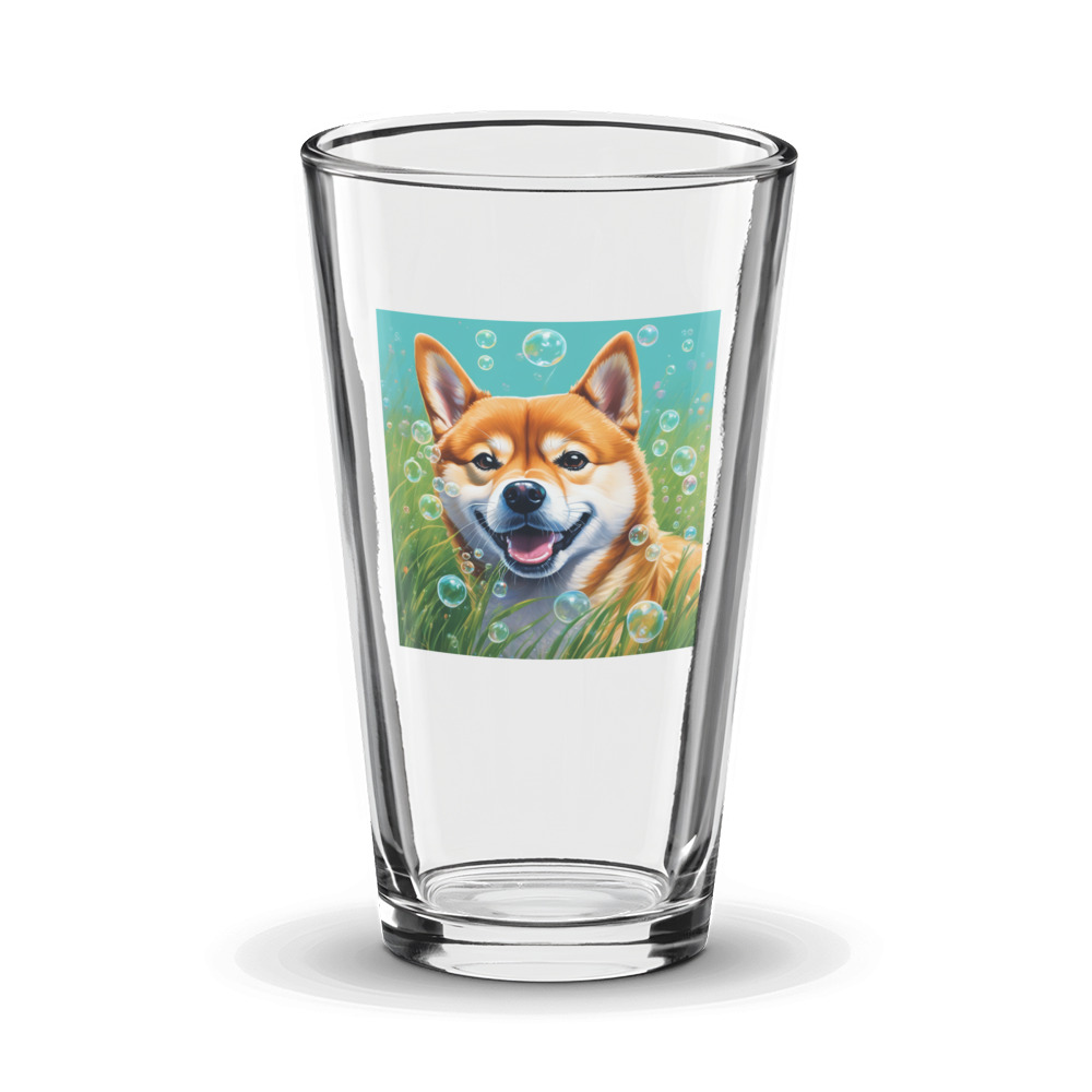 PugMug Custom Shiba Inu Glass Tumbler