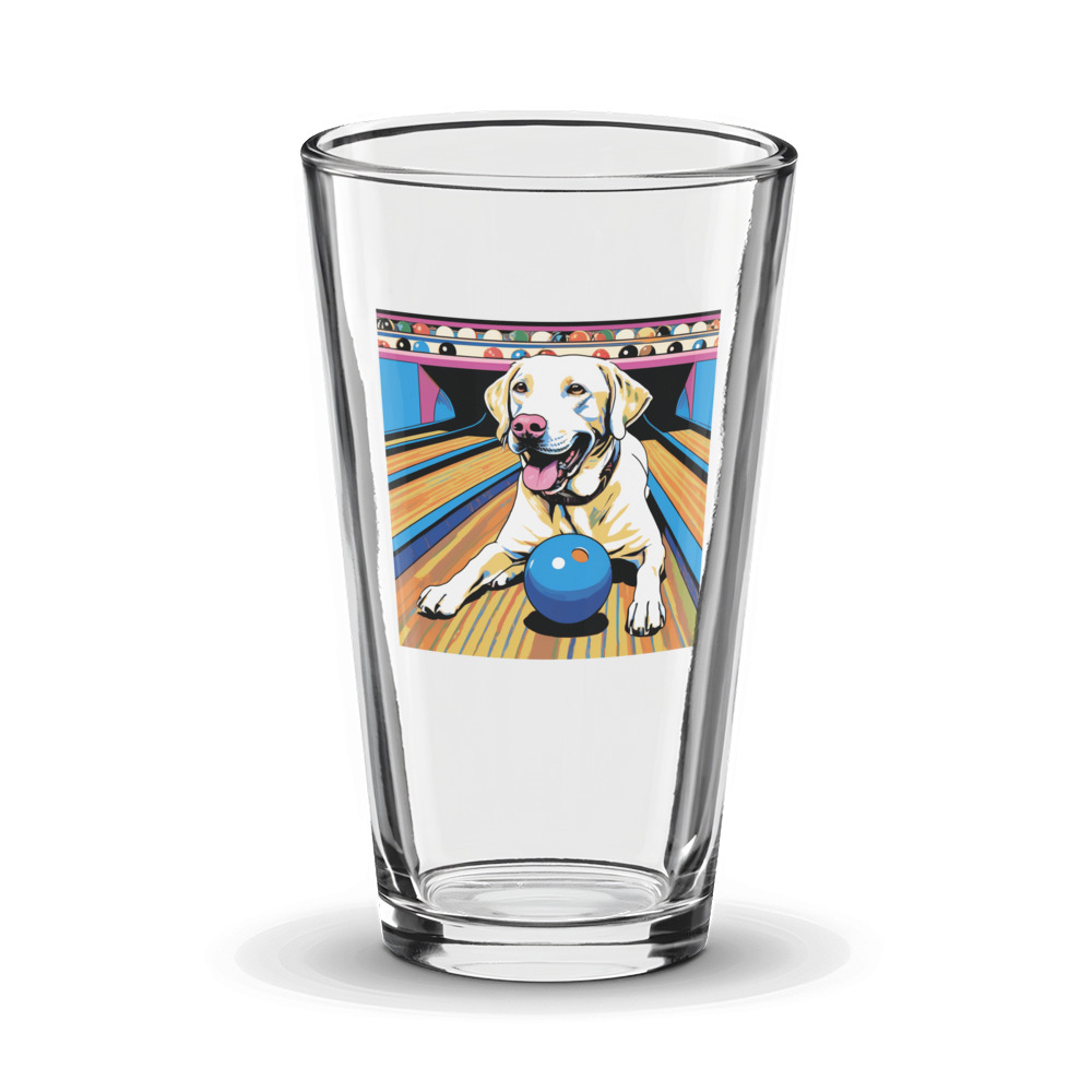 PugMug Custom White Labrador Retriever Glass Tumbler