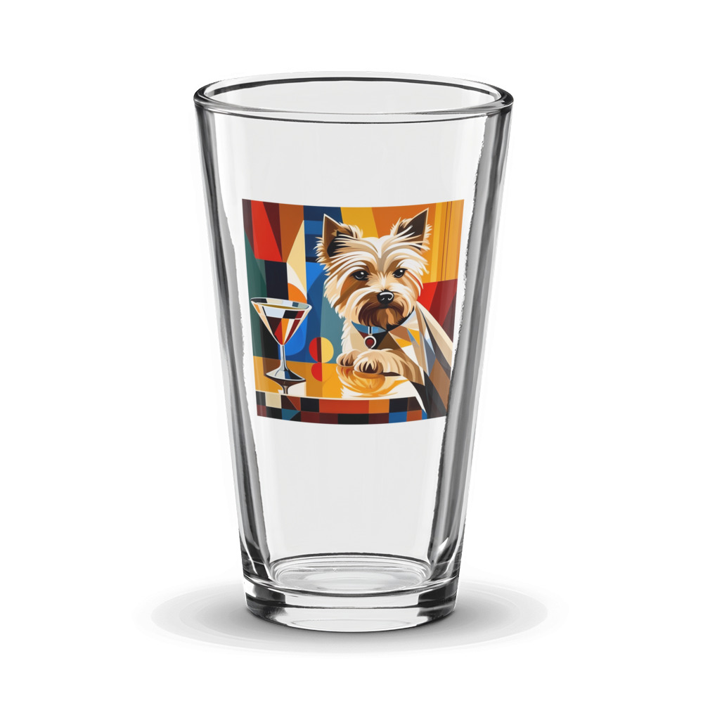 PugMug Custom Cairn Terrier Glass Tumbler