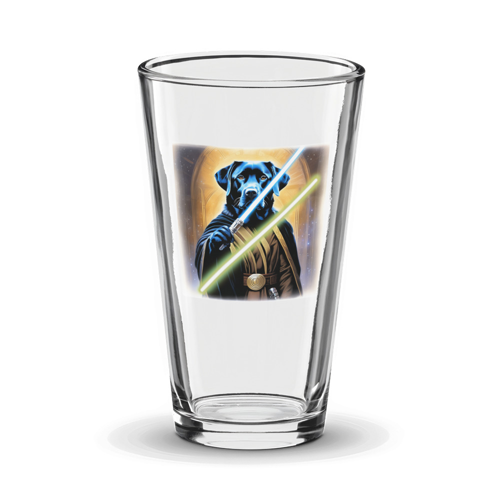 PugMug Custom Black Labrador Retriever Glass Tumbler
