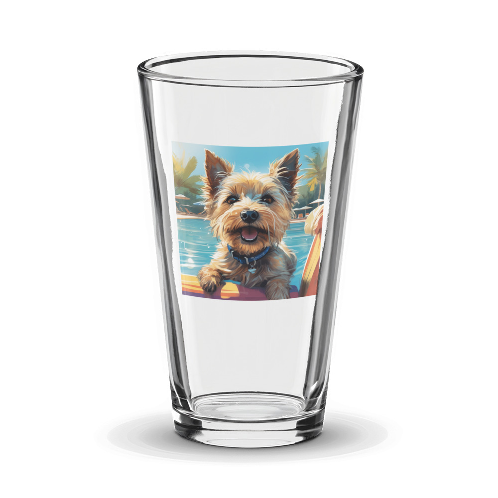 PugMug Custom Cairn Terrier Glass Tumbler