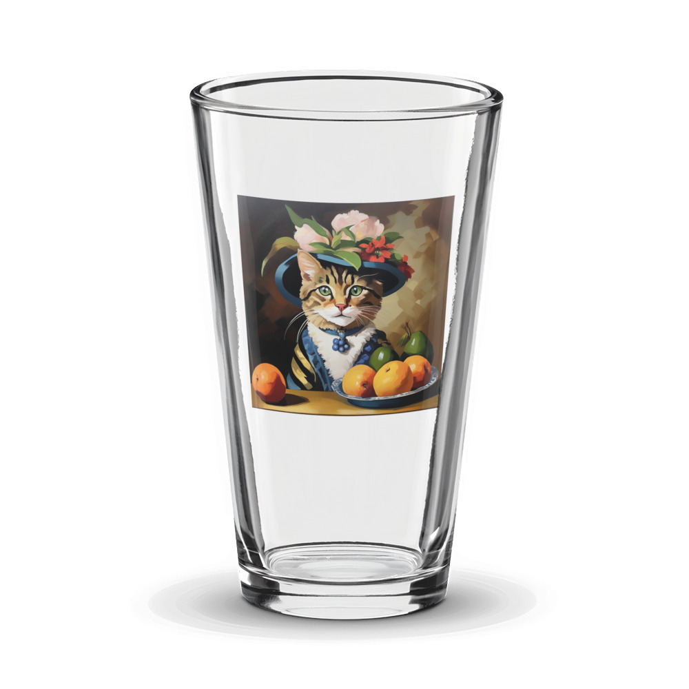 PugMug Custom Tabby Exotic Cat Glass Tumbler