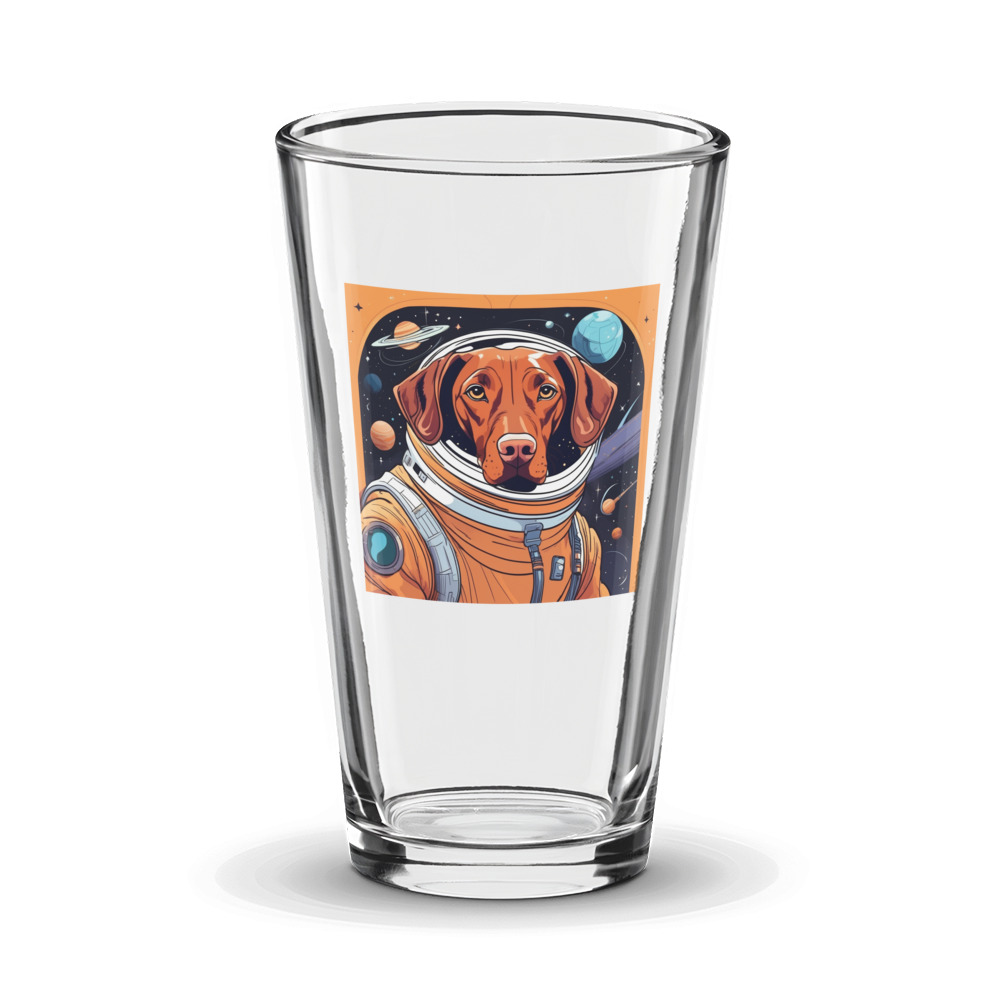 PugMug Custom Vizsla Glass Tumbler