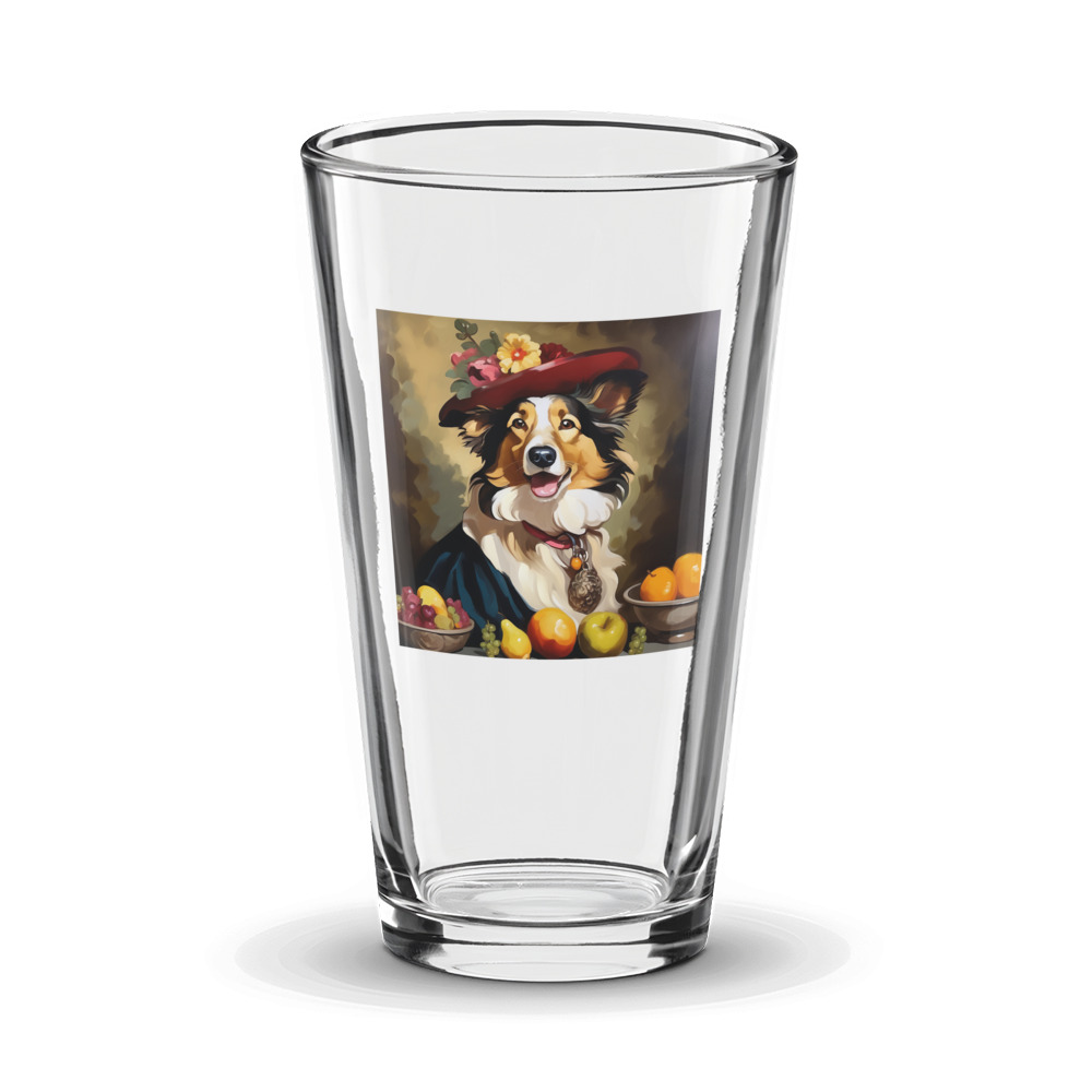 PugMug Custom Collie Glass Tumbler