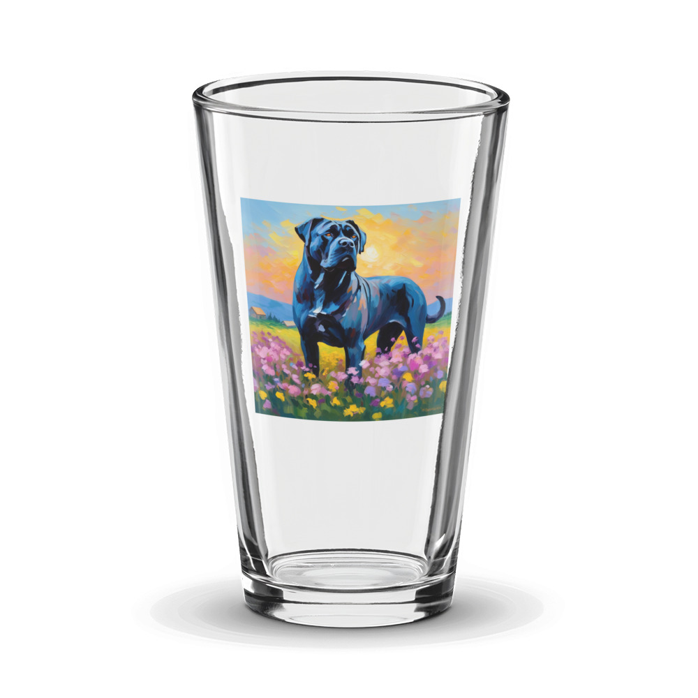 PugMug Custom Cane Corso Glass Tumbler