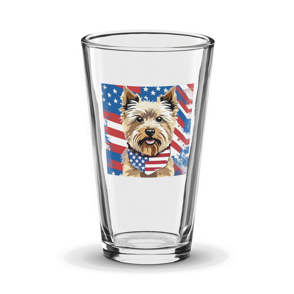PugMug Custom Cairn Terrier Glass Tumbler