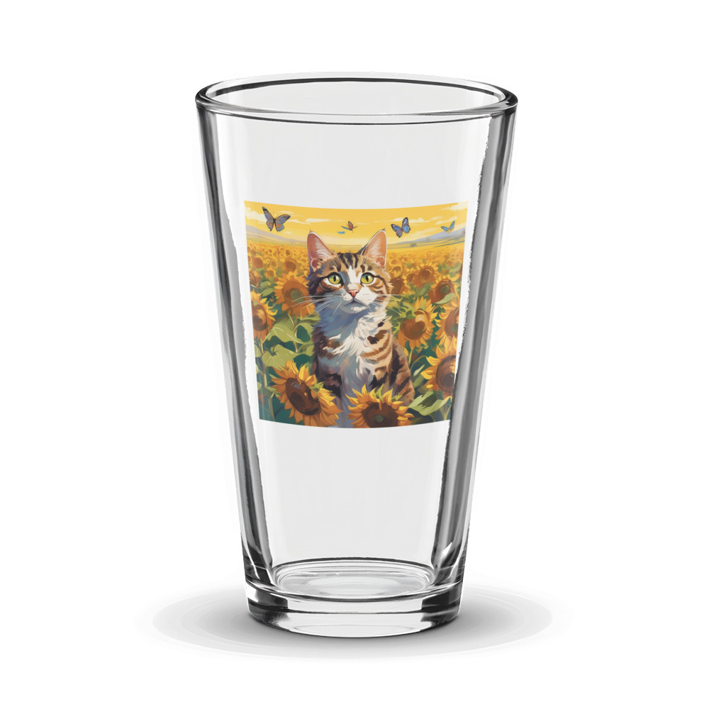 PugMug Custom Tabby Companion Cat Glass Tumbler