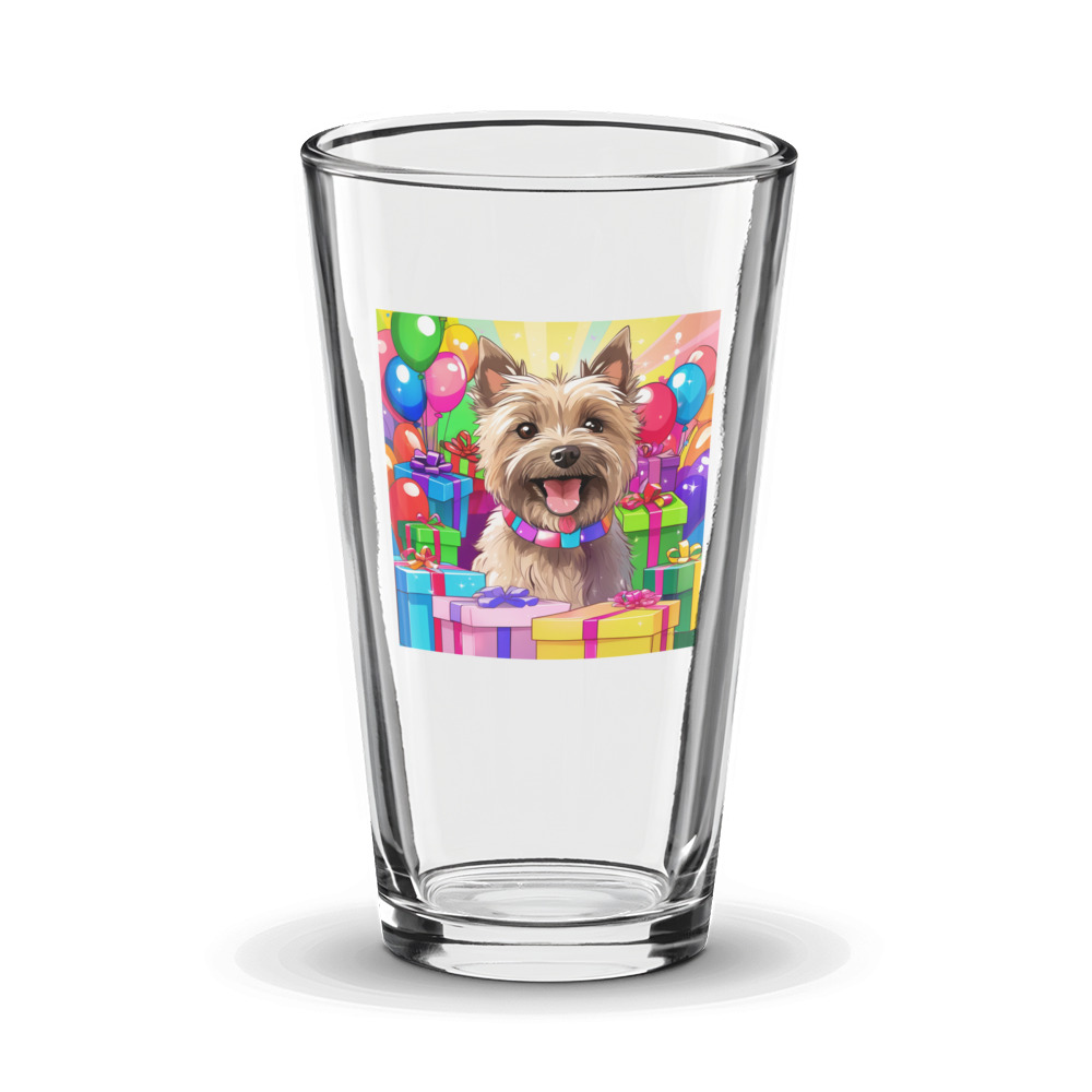 PugMug Custom Cairn Terrier Glass Tumbler