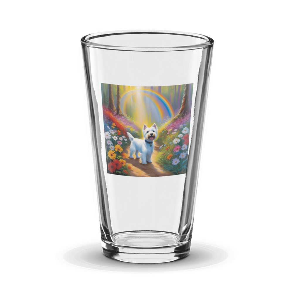 PugMug Custom West Highland White Terrier Glass Tumbler