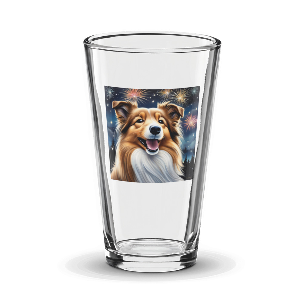 PugMug Custom Shetland Sheepdog Glass Tumbler