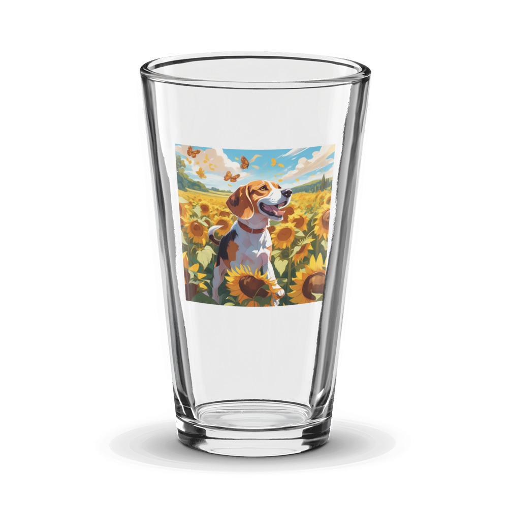 PugMug Custom Beagle Glass Tumbler