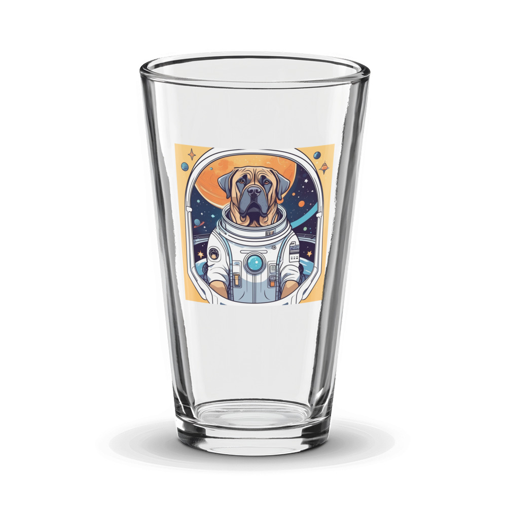PugMug Custom Mastiff Glass Tumbler