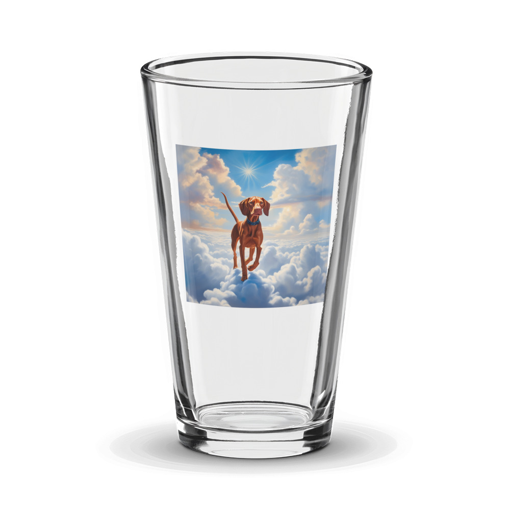 PugMug Custom Vizsla Glass Tumbler
