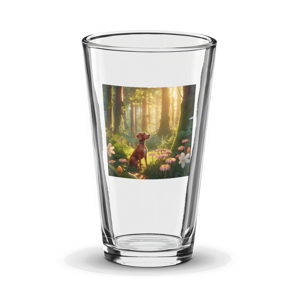 PugMug Custom Vizsla Glass Tumbler