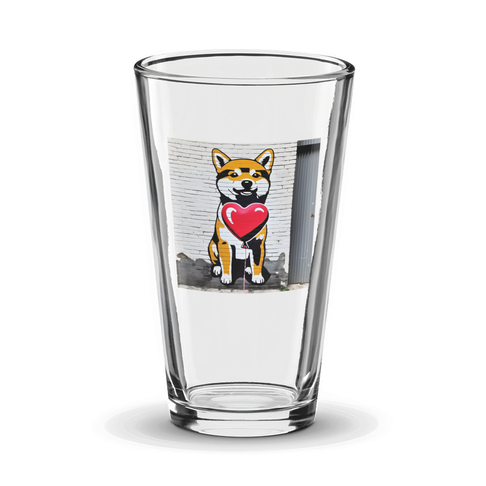 PugMug Custom Shiba Inu Glass Tumbler