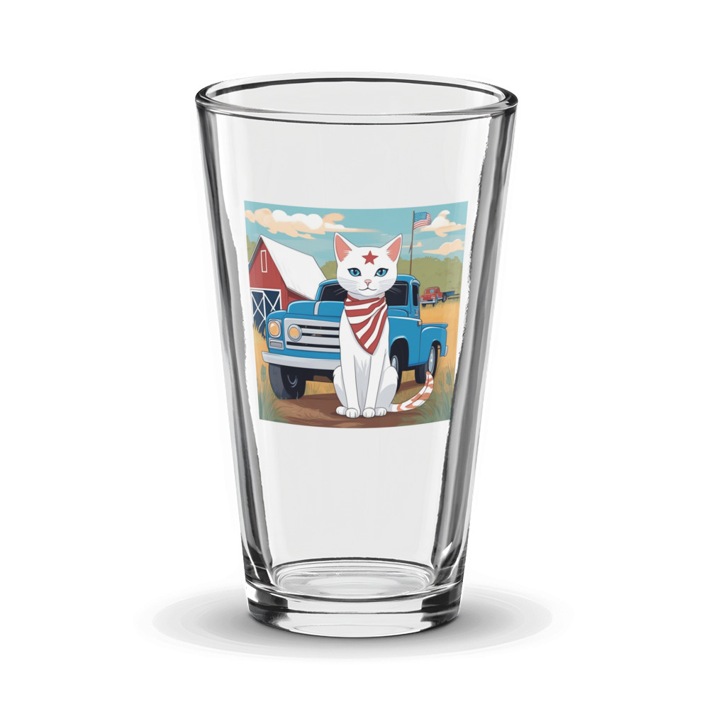 PugMug Custom White Exotic Cat Glass Tumbler