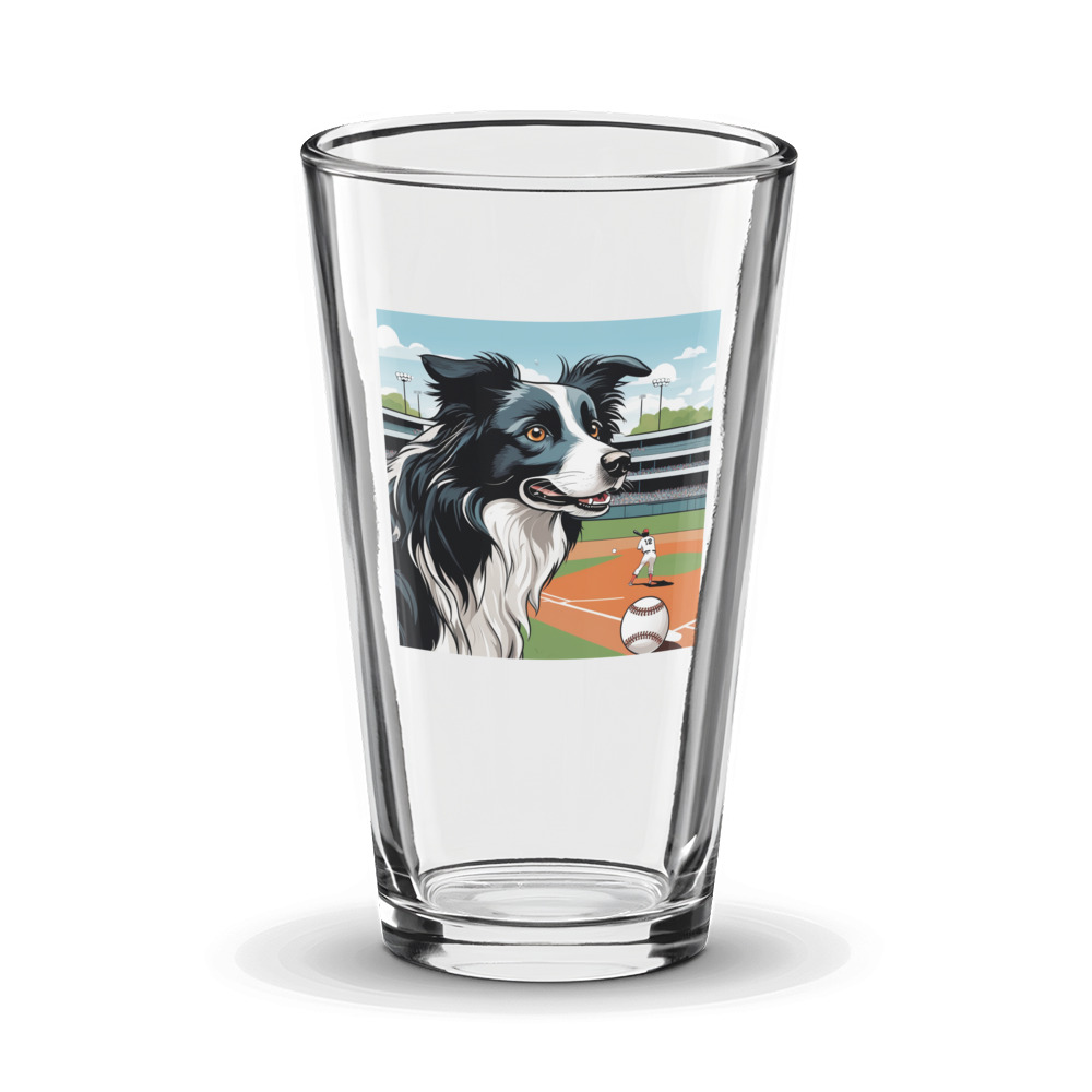 PugMug Custom Border Collie Glass Tumbler