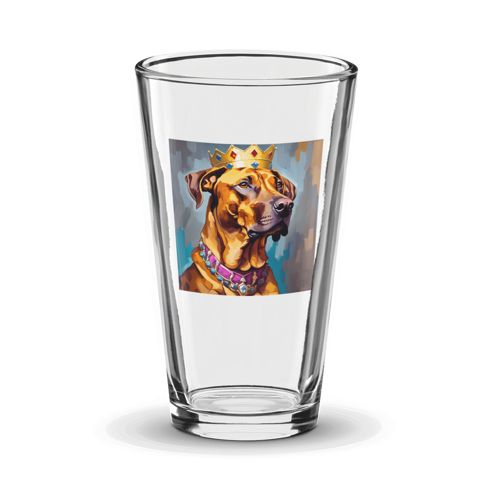PugMug Custom Rhodesian Ridgeback Glass Tumbler