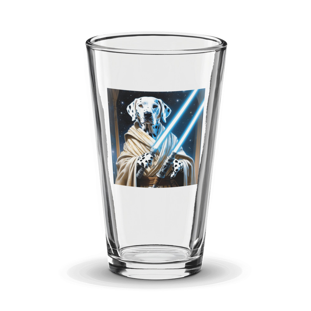 PugMug Custom Dalmatian Glass Tumbler