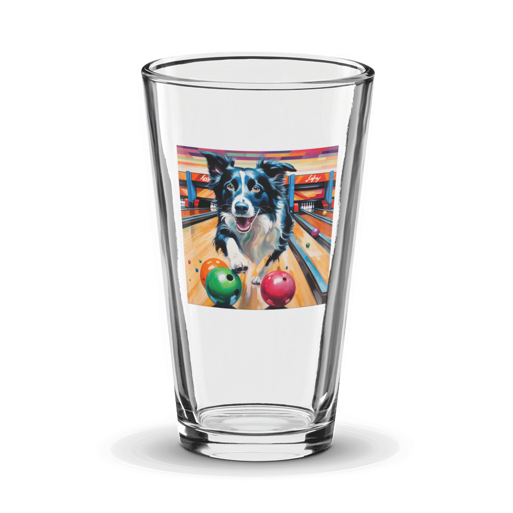 PugMug Custom Border Collie Glass Tumbler