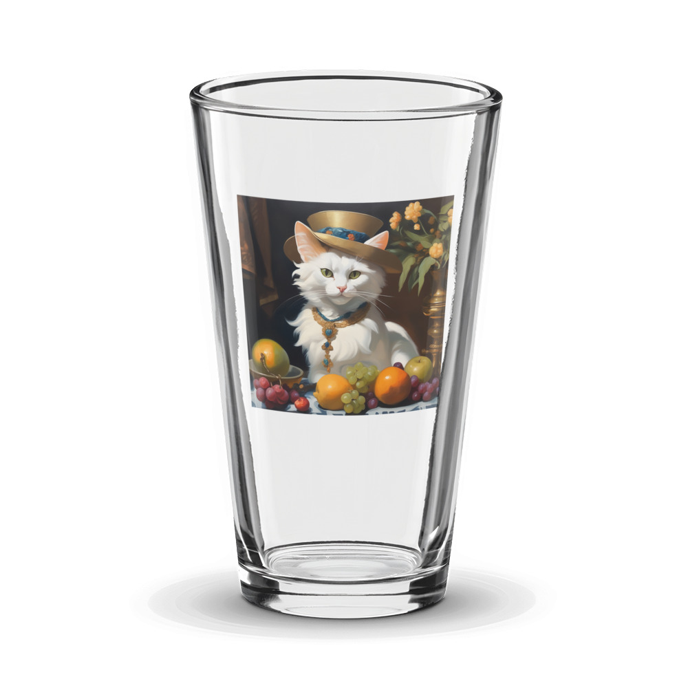 PugMug Custom White Exotic Cat Glass Tumbler