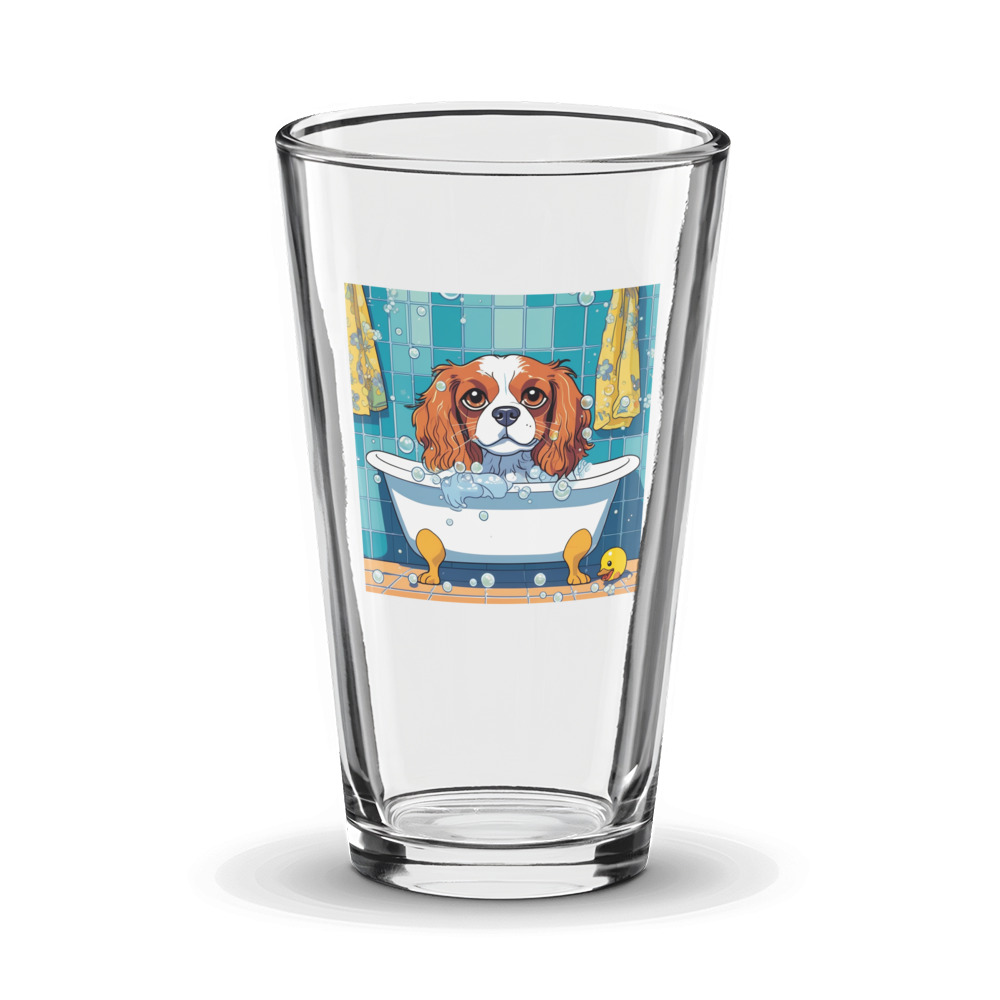 PugMug Custom Cavalier King Charles Spaniel Glass Tumbler