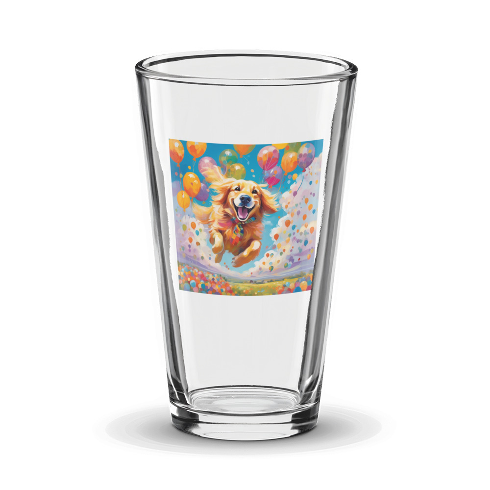 PugMug Custom Golden Retriever Glass Tumbler