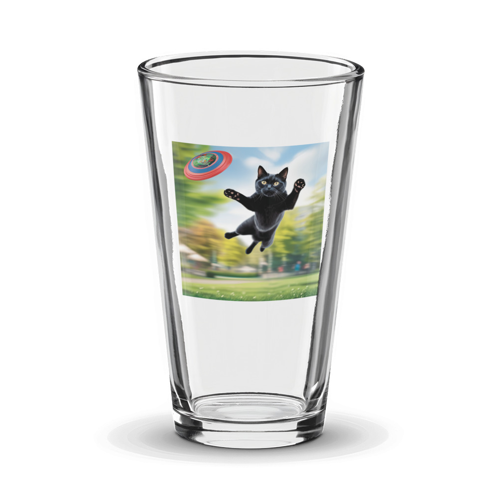 PugMug Custom Black British Shorthair Cat Glass Tumbler