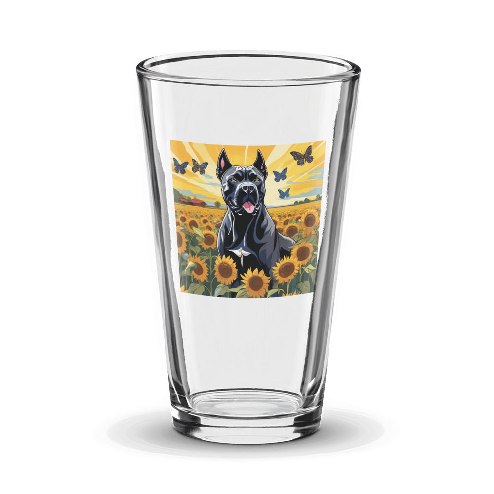 PugMug Custom Cane Corso Glass Tumbler