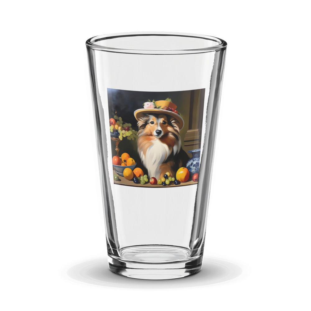 PugMug Custom Shetland Sheepdog Glass Tumbler