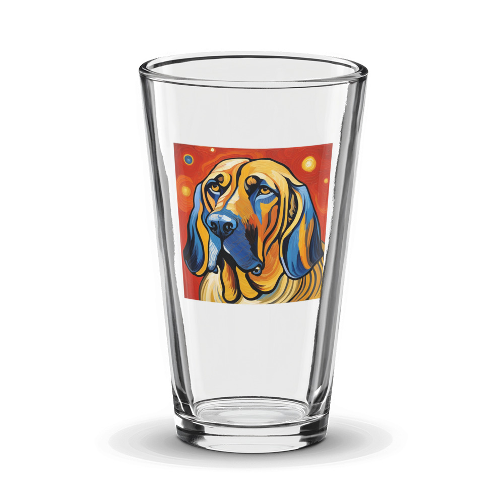 PugMug Custom Bloodhound Glass Tumbler