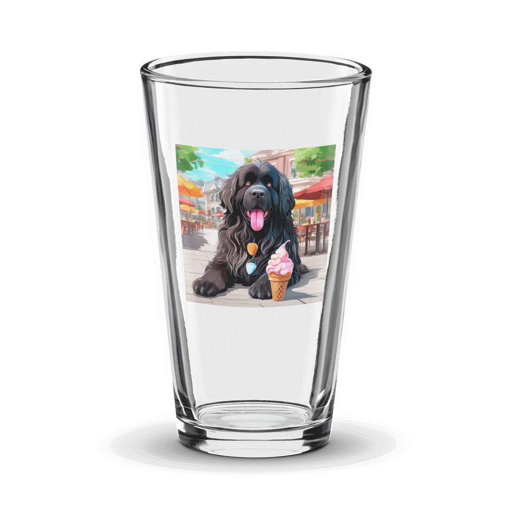 PugMug Custom Newfoundland Glass Tumbler