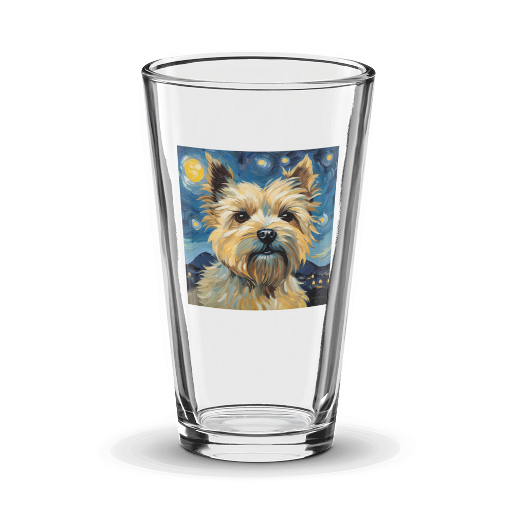 PugMug Custom Cairn Terrier Glass Tumbler