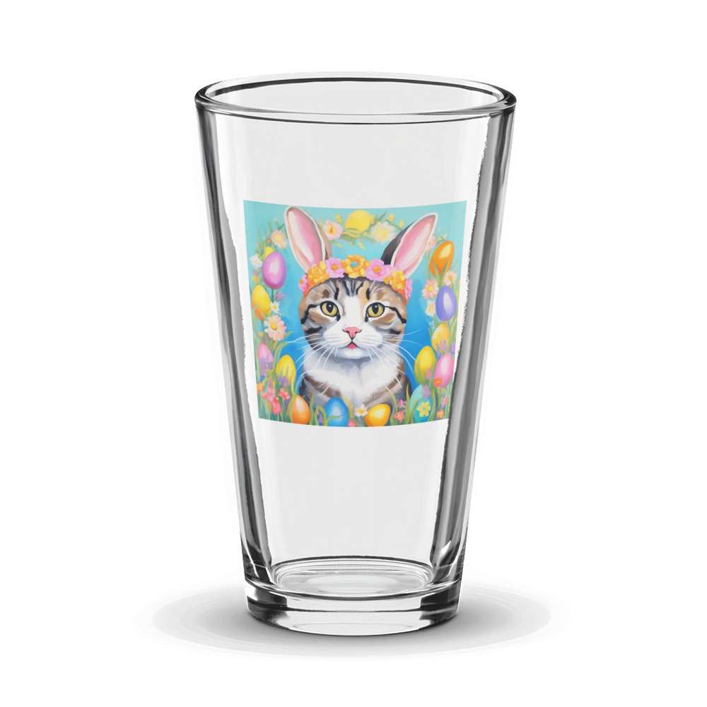 PugMug Custom Tabby Scottish Fold Cat Glass Tumbler