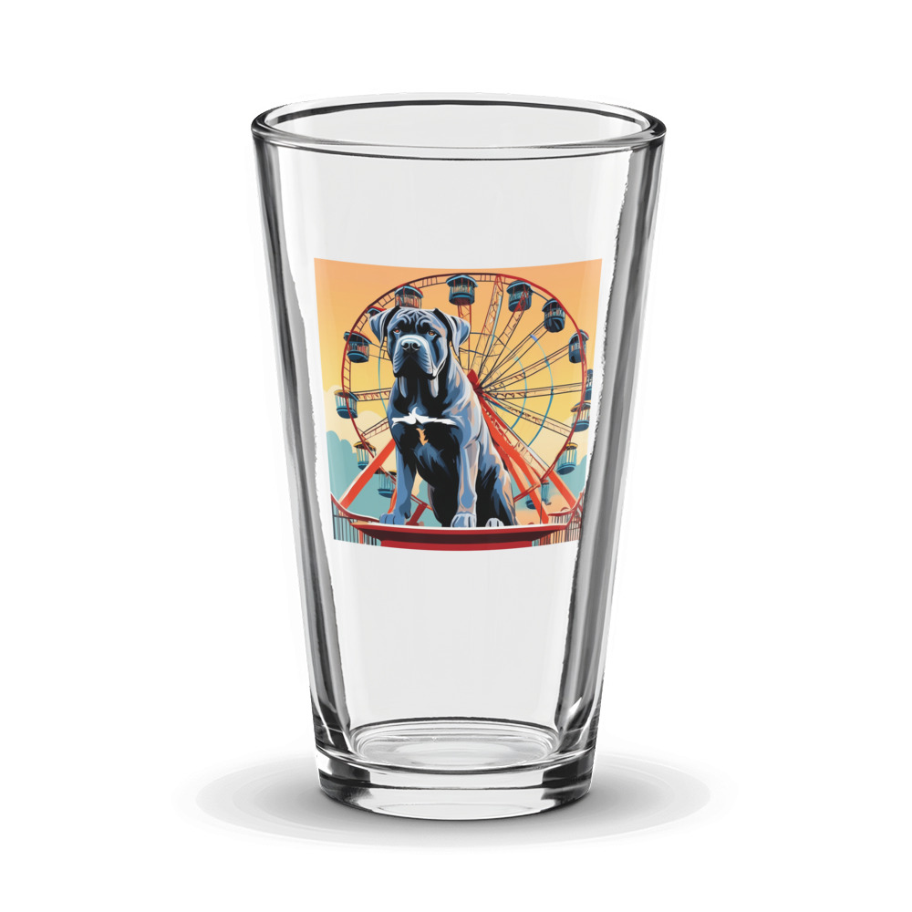 PugMug Custom Cane Corso Glass Tumbler