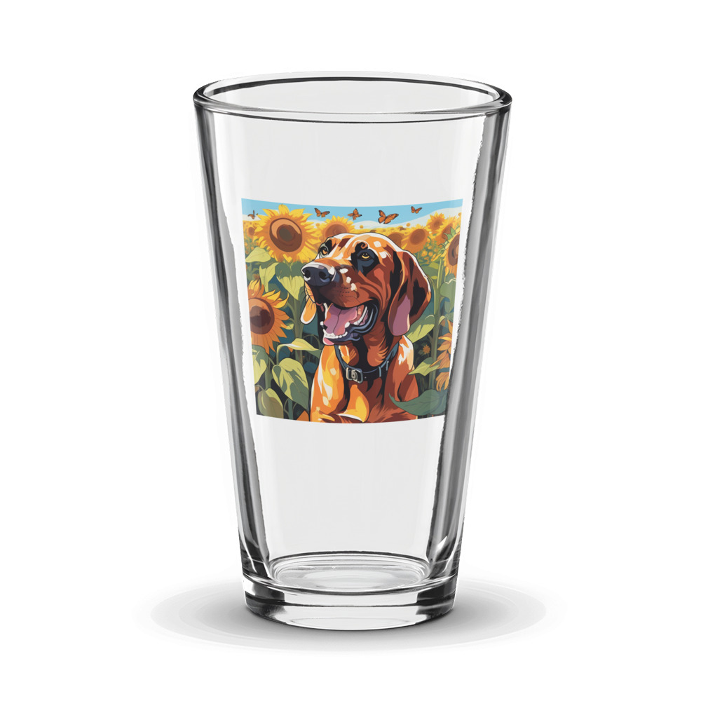 PugMug Custom Bloodhound Glass Tumbler
