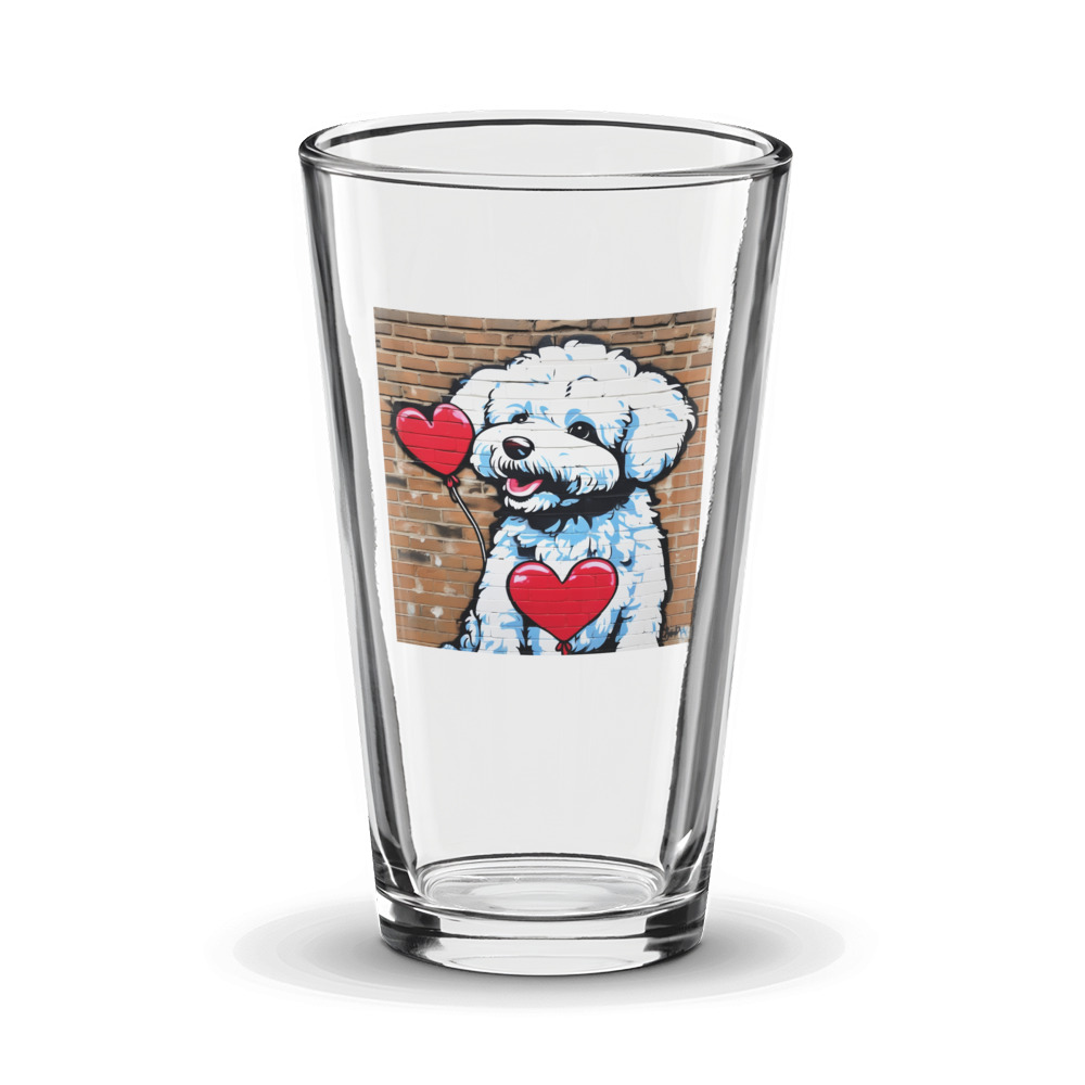 PugMug Custom Bichons Frise Glass Tumbler