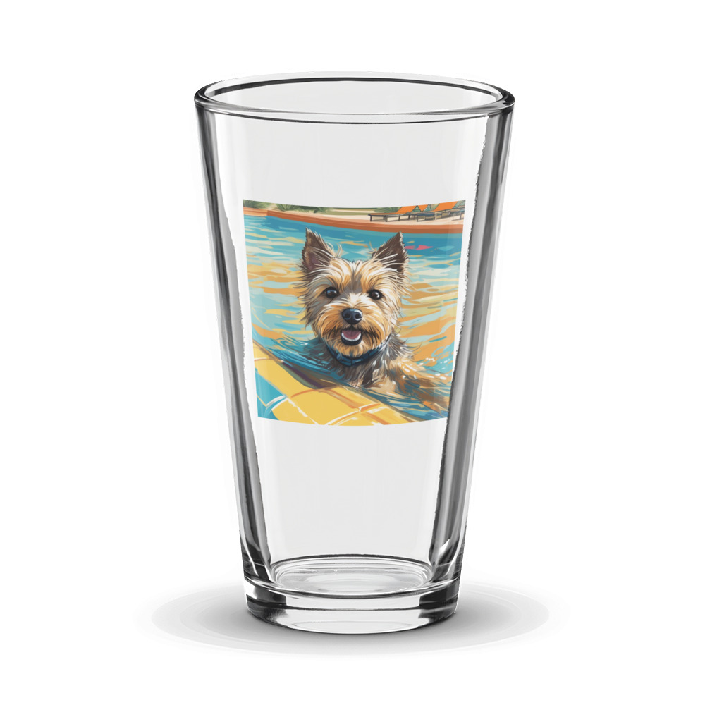 PugMug Custom Cairn Terrier Glass Tumbler