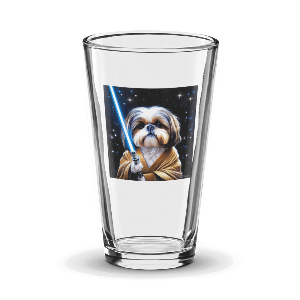 PugMug Custom Shih Tzu Glass Tumbler