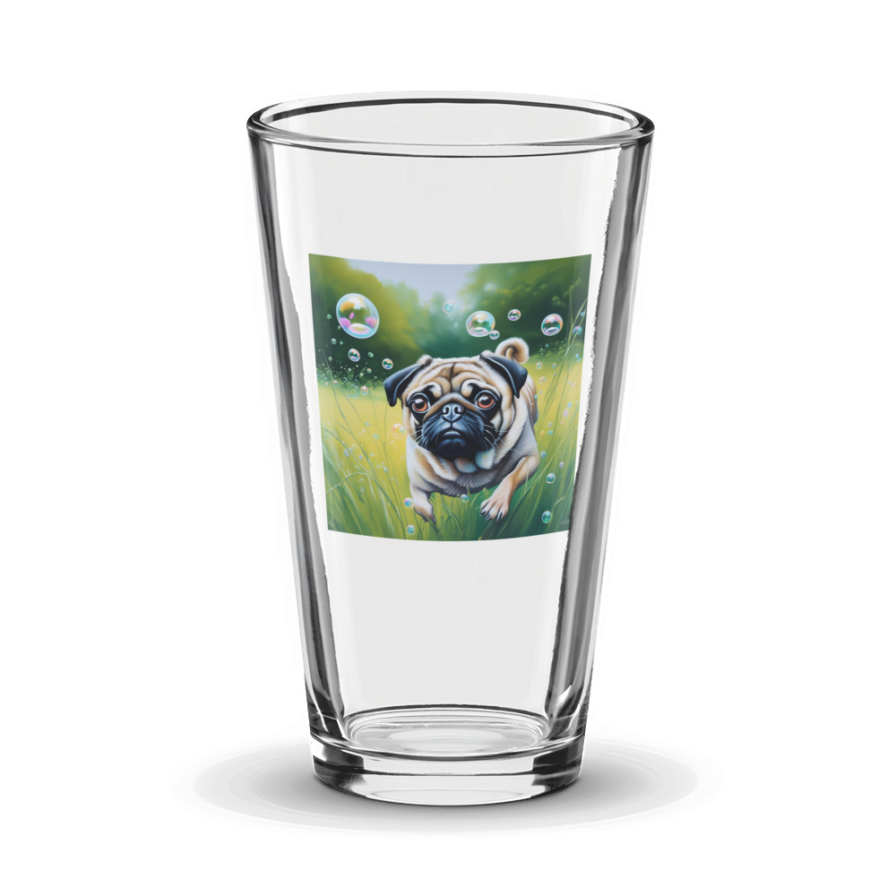 PugMug Custom Pug Glass Tumbler