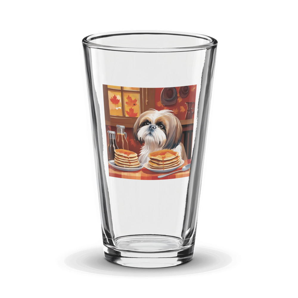 PugMug Custom Shih Tzu Glass Tumbler